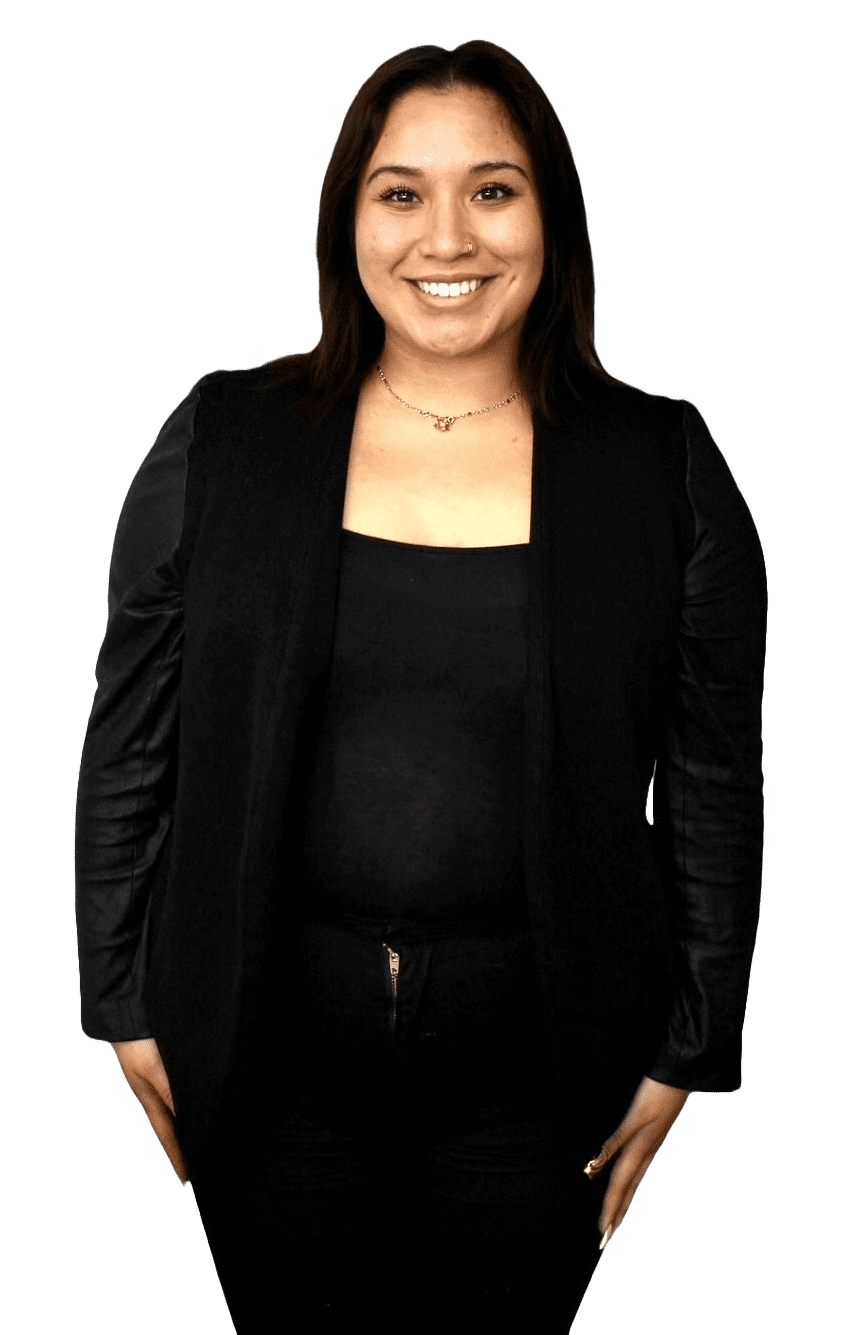 ASHLEY--281-29-1920w A woman in black shirt and jacket smiling.